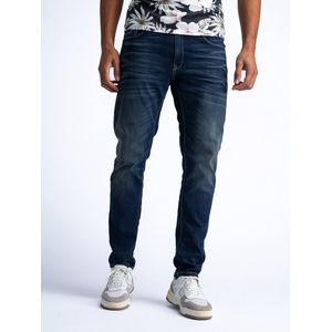 Petrol Industries - Heren Russel Regular Tapered Fit Jeans Roadrunner - Blauw - Maat W30L32