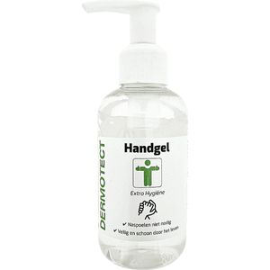 Dermotect Handgel Extra Hygiëne – 150 ml Tube – 70% Alcohol, Sneldrogend, Voorkomt Uitdroging