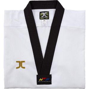 Taekwondo-pak (dobok) Vortex Fighter II JCalicu | WT | Zwarte kraag (Maat: 150)