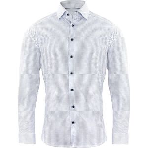 J.Harvest & Frost HEMD INDIGO BOW 131 SLIM 2913102 - Sky Blue Print - XXL