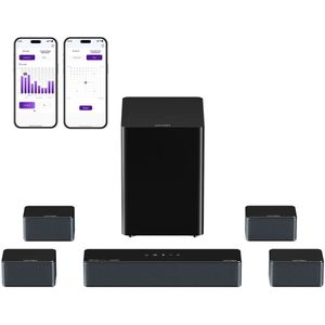 Poseidon D80 - Boom Soundbar - Surround Sound Systeem - 7.1 Kanaals 500W