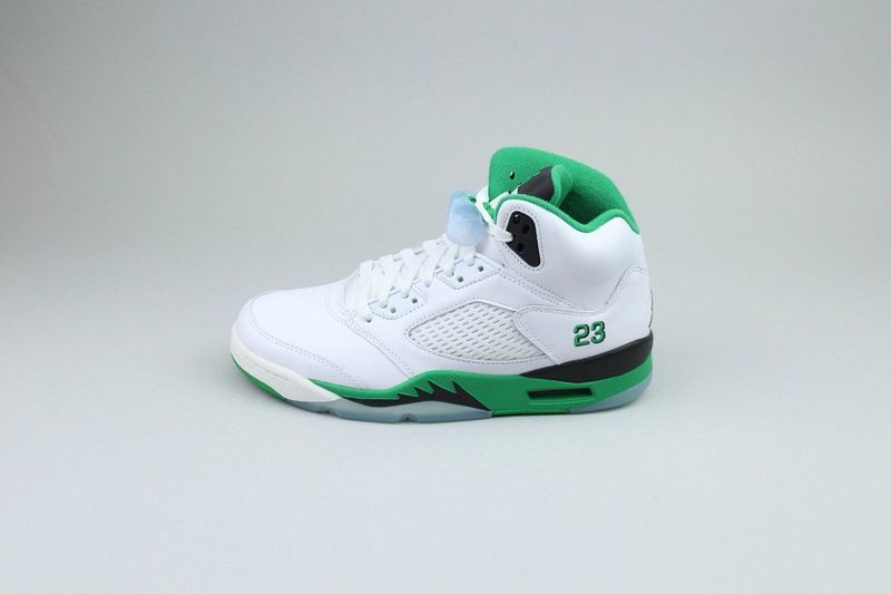 Air Jordan 5 Retro - Sneakers - Wit - Lucky Green