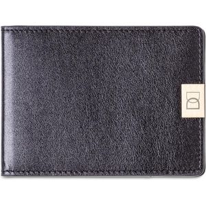 DUN wallet - dunste lederen RFID portemonnee - Black/Gold
