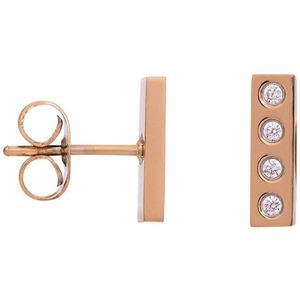 iXXXi-Jewelry-Design Rectangle-Rosé goud-dames-Oorbellen-One size