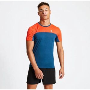 Dare 2b Sportshirt Lichtgewicht Polyester Oranje/blauw Maat Xs