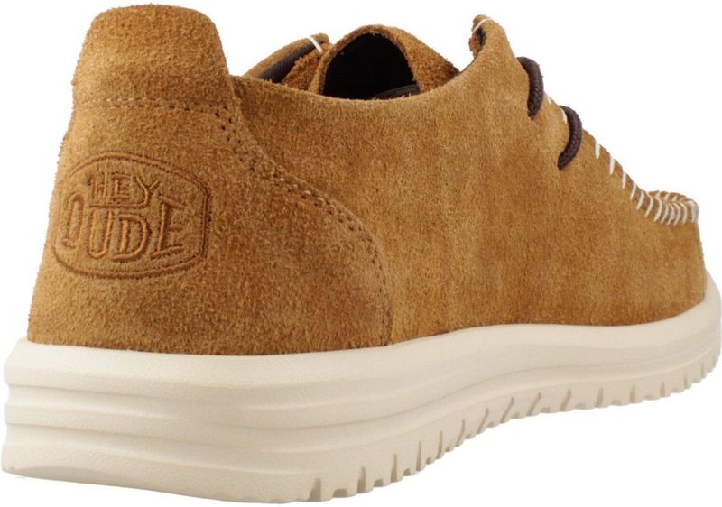 HEYDUDE - Wally NXT Moc - Suede Mocassins - Spice Brown/Wood Ash