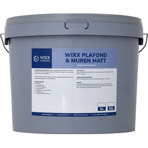 Wixx Plafond & Muren Matt - 5L - RAL 9001 Crèmewit