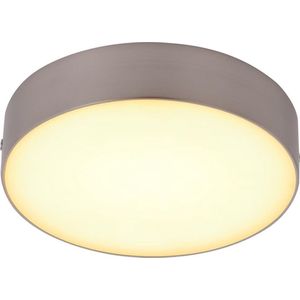 Luxbien® - LED -  Plafondlamp - Chroom - Plafondlampen - Plafondlamp Badkamer - Plafondlamp LED - Plafondlamp Badkamer - Warm Wit - Ø 18 cm
