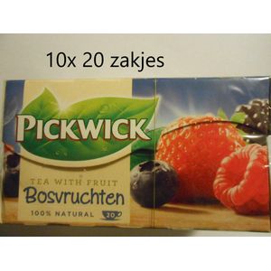 Pickwick vruchtenthee - Bosvruchten - multipak 10x 20 zakjes