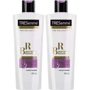 TRESemmé Conditioner - Biotin Repair+ 7 Pro Collection - Voor Droog & Beschadigd Haar - Voordeelverpakking 2x 400 ml