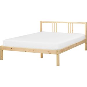 VANNES - Bed - Lichthout - 140 x 200 cm - Dennenhout