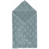 Jollein x Nijntje - Badcape Badstof 75x75cm - Baby Handdoek met Badcape, Omslagdoek, Badponcho - Miffy Jacquard Sea Green