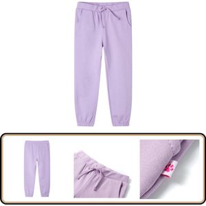 Kinderjoggingbroek Lila - Maat 116 - Comfortabel & Trendy Kinderjoggingbroek - Kinderjoggingbroeken - Kinderkleding - Kinderkled
