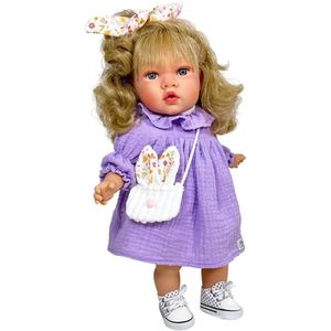 Nines d Onil Babypop Susette Paars 45 cm
