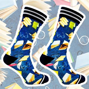 Sock my Books - Vrolijke sokken - Grappige sokken - Sokken maat 39 42 - Heren sokken - Boek sokken