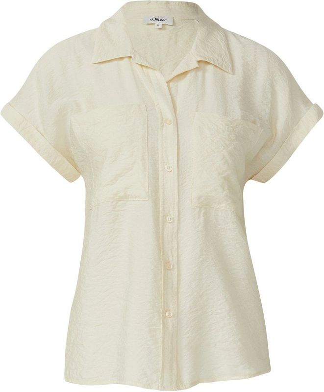 s.Oliver - Blouse - Lichtbeige - Klassieke Blouse - Kwartmouw