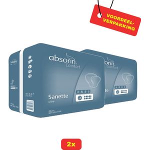2 x Absorin Sanette Ultra (20 stuks) - Voordeelverpakking