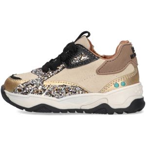 BunniesJR 225875-995 Meisjes Lage Sneakers - Goud - Leer - Veters