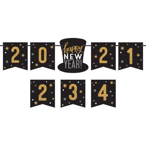 Amscan - Letterslinger Happy New Year 2022 Personalize It (198 cm)
