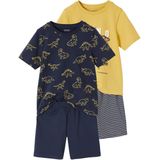 Vertbaudet - Set van 2 Pyjashorts - Dinosaurus - Voor Jongens