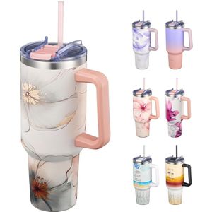 Lekvrije drinkbeker - ideaal voor onderweg - 1 stuk - roestvrij staal - 40 oz