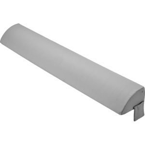 Bed spleetvuller lang wigkussen, 0-177,8 mm queen size bedwig, 25D hoofdbordwig van schuim met hoge dichtheid, met zijvak, matraswigkussen spleetvuller 1829x255x152 mm, grijs