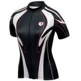 Sportshirt - Zwart met Wit - Dames - Aangesloten Pasvorm