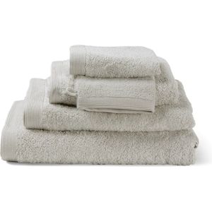 Casilin Handdoeken Set - 2 douchelakens (70x140cm) + 1 handdoek (50 x 100cm) + 2 washandjes - Lichtgrijs