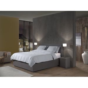 Heckett Lane - Bassano Sky Blue - Dekbedovertrek - Blauw - Eenpersoons 140x200 cm - Percale Katoen