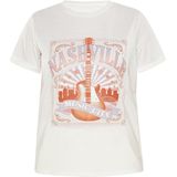 Usha Shirt  smoky blue / donkeroranje / wit