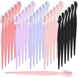 30 stuks meerdere wenkbrauwscheerapparaten, wenkbrauwscheerapparaten voor heren en dames, multifunctionele peeling-gezichtsscheerapparaat, draagbaar formaat dermaplaning scheerapparaat