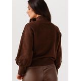 Minus - VERA HIGH NECK - Shirt - Bruin