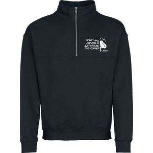 Peanuts Snoopy - Something Amazing is Just Around the Corner - Trui met rits Heren Sweatshirts - zwart - S