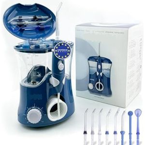 WNHB® Water flosser professioneel met 8 opzetstukken en 10 standen voor effectieve mondverzorging
