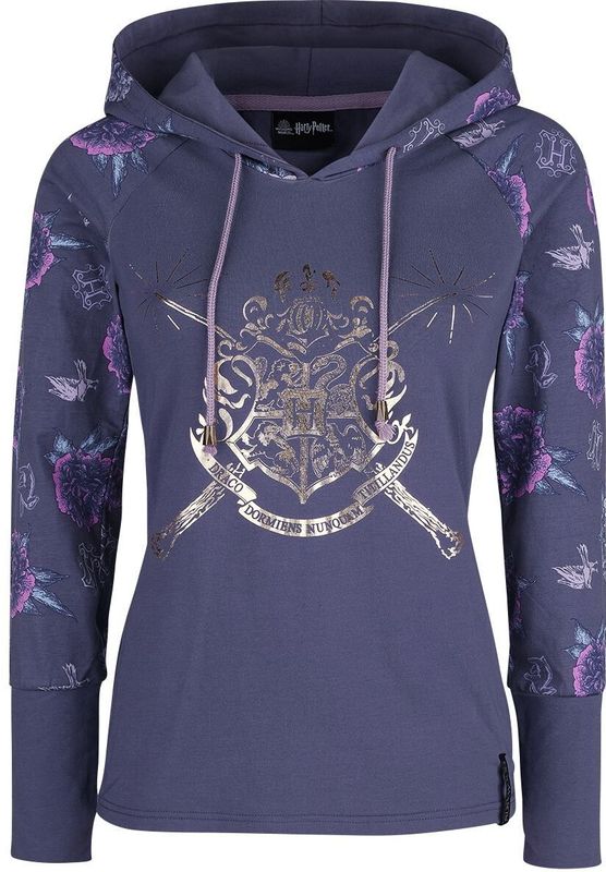 Harry Potter - Hogwarts Crest - Trui met Capuchon - Lila