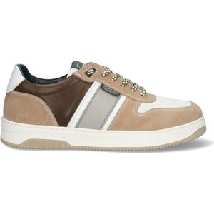 McGregor Heren Sneakers - Beige - Lage Sneakers - Leer - Veters