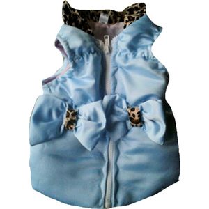 Maat 74 Bodywarmer blauw voor baby en kind zomerjas met strikjes