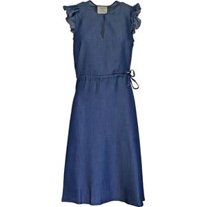 Verysimple • blauwe jurk in denim look • maat 34 (IT40)