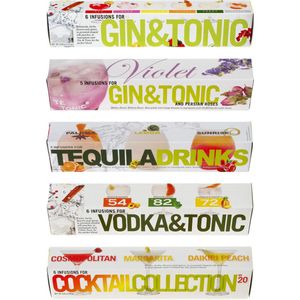 Te Tonic experience bundle van 5 verschillende Nanopacks voor Tequila, Gin, Vodka en populaire cocktails