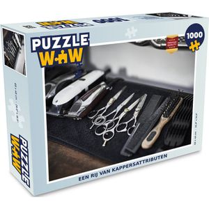 Puzzel Een rij van kappersattributen - Legpuzzel - Puzzel 1000 stukjes volwassenen