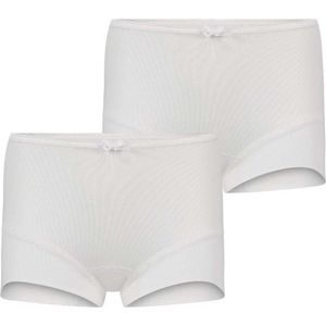 RJ Bodywear - Pure Color 2-pack Meisjes Short Wit - maat 134/140 - Wit