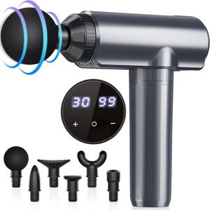 White-Label® Massage Gun Professioneel - Massage Apparaat - Theragun - Grijs