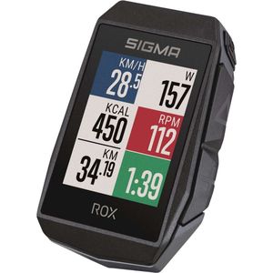 GPS Fietscomputer Sigma ROX 11.1 EVO GPS met standaard stuurhouder - zwart