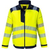 Werkjack - Oranje - Polyester/Katoen - HiVisTex Pro Reflecterende Striping