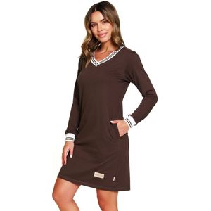 Doctor Nap Katoenen Nachthemd Dames Lange Mouw DN Brownie TM.4534 36 / S