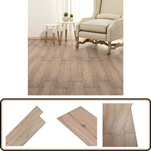 vidaXL Zelfklevende Vloerplanken - Bruin Eiken Zelfklevende Pvc Vloerplanken - Bruine Houten Vloer - Vinyl Vloer - Pvc Vloerplanken Bruin Eiken - Laminaat Look Vloer