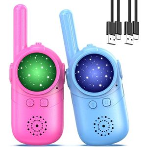 Oplaadbare Walkie Talkie voor Kinderen - 48 Uur Werktijd, Ideaal Cadeau voor Buiten Speelplezier
