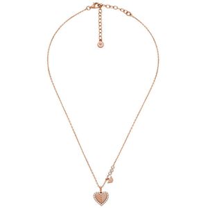 Emporio Armani - Ketting - Roségoudkleurig - Sterling Zilver - Hart Hanger