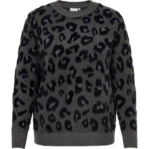 ONLY CARMAKOMA - CARSARA LS JQ GLITTER O-NECK KNT - Dames - Gebreide truien