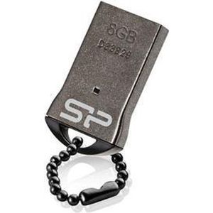 Silicon Power 8GB Touch T01 8GB USB 2.0 Zwart USB flash drive